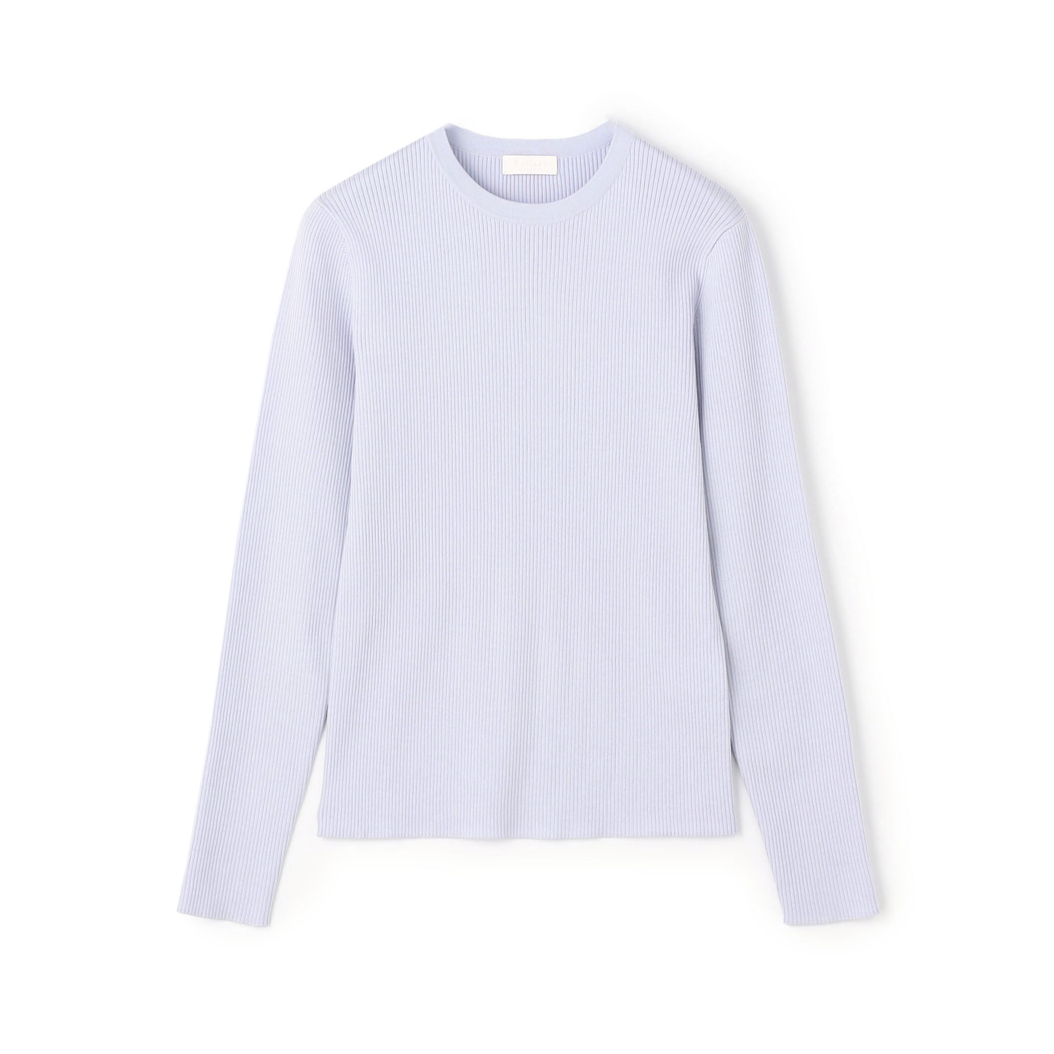 スーパーエクストラファインウールリブ クルーネックプルオーバー