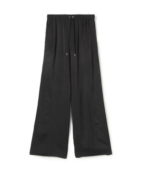 レーヨンサテン イージーストレートパンツ