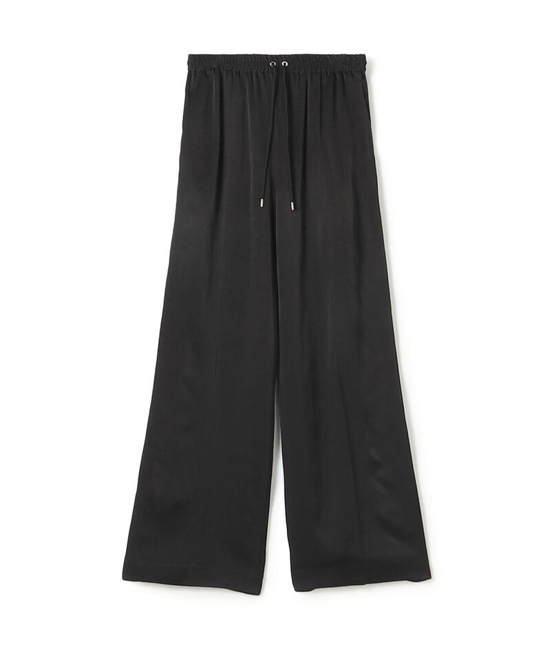 レーヨンサテン イージーストレートパンツ