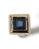 Metier Mini Bezel Set Princess Gemstone Studs 片耳ピアス