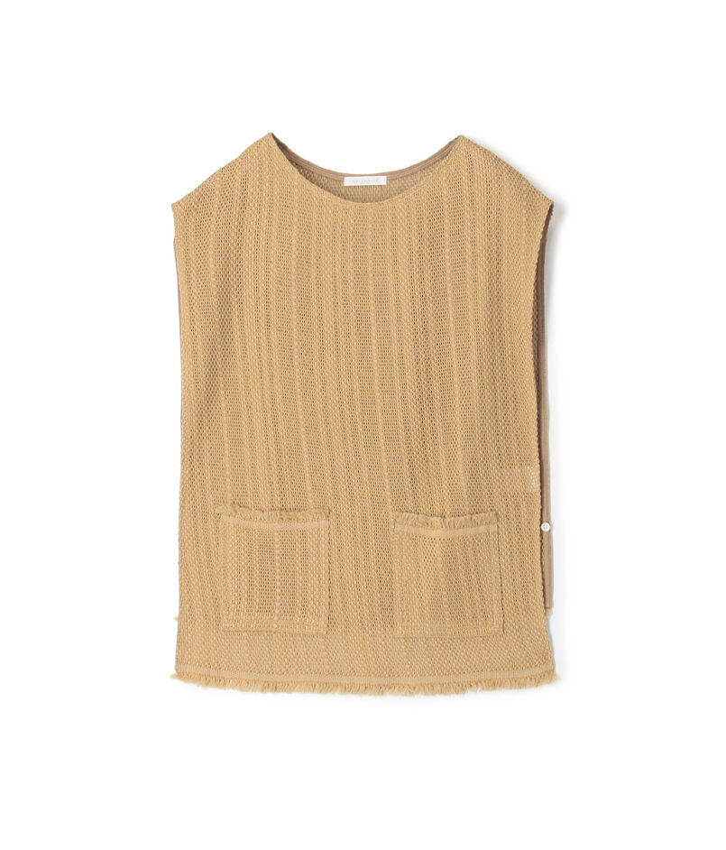 ラッセルコットン フロントポケットベスト