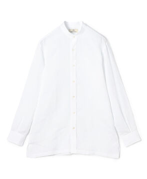 リネン バンドカラーシャツ GOLD LINEN
