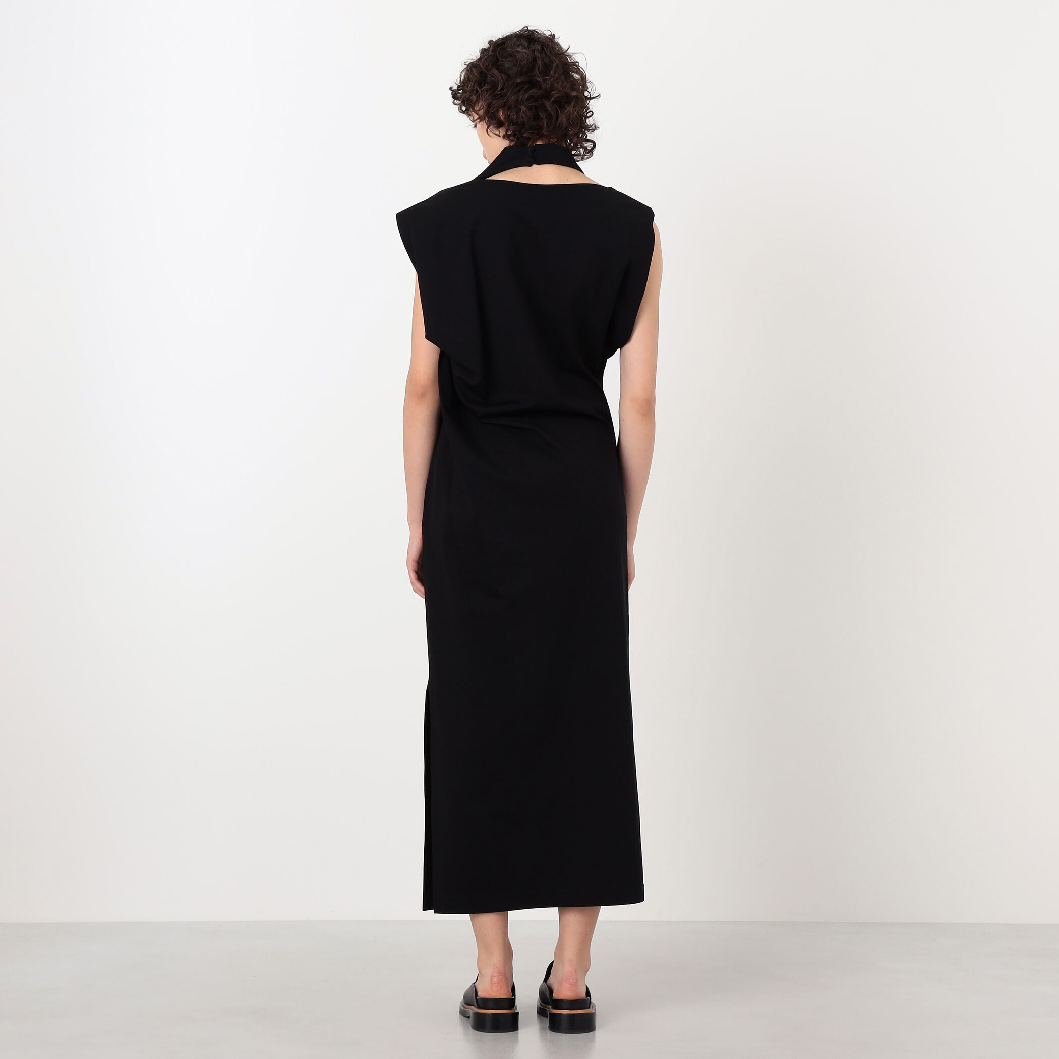 Mame Kurogouchi Cotton Jersey Asymmetric Dress アシンメトリー