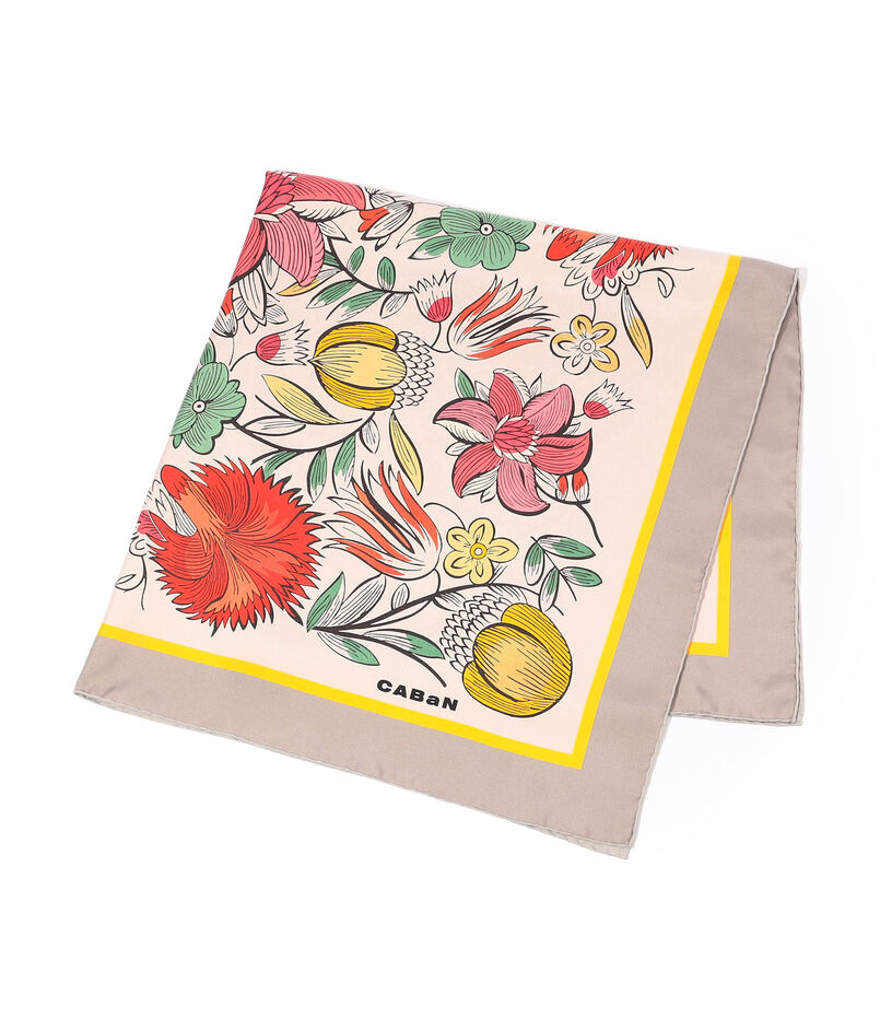 Botanical Garden シルクプリントスカーフ