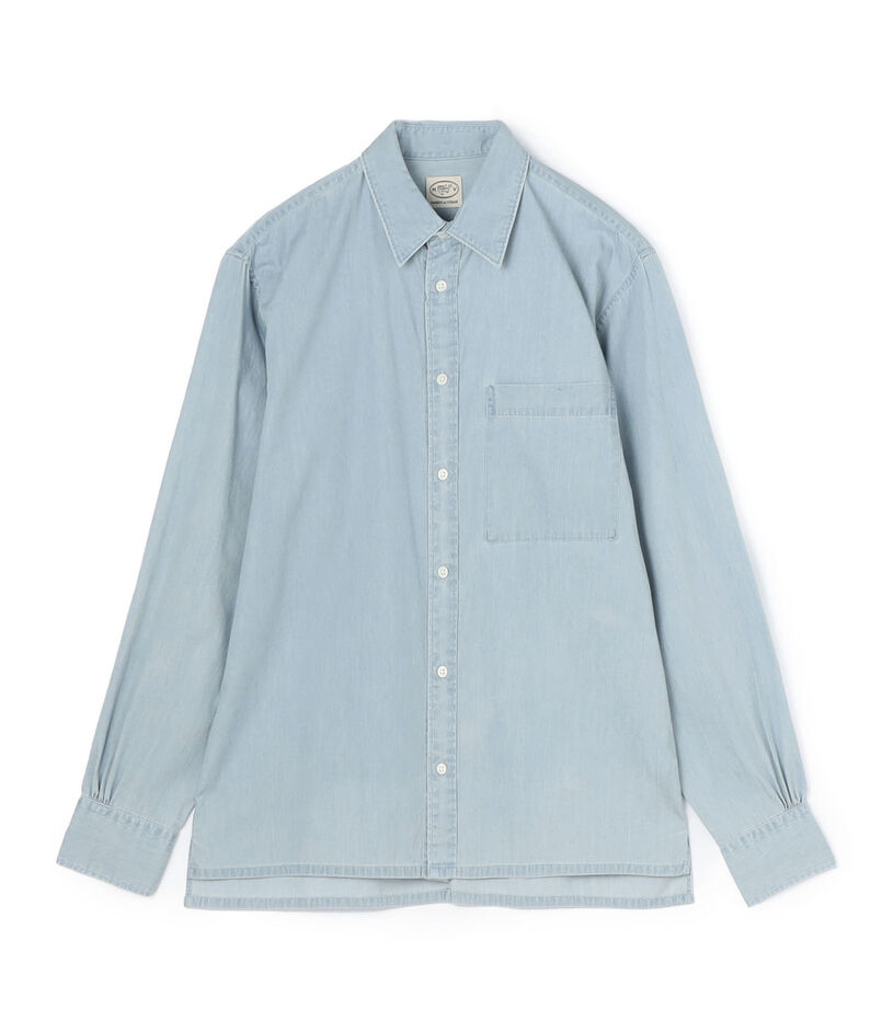 ■■■インディゴツイル レギュラーカラーシャツ