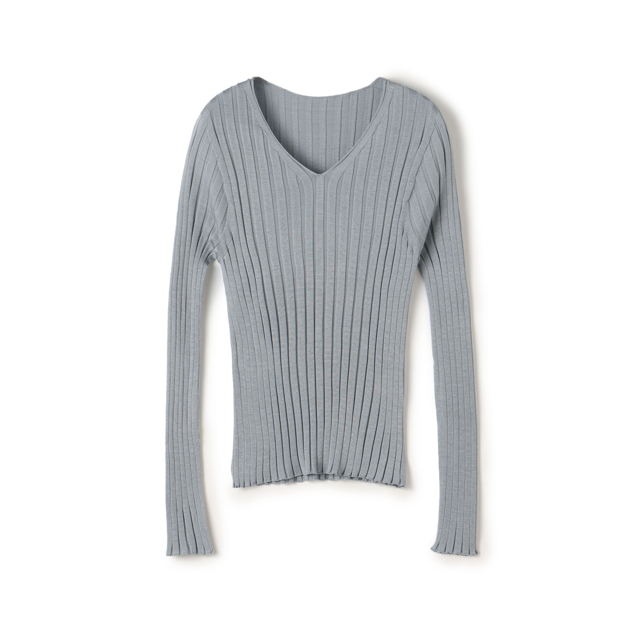 ドメスティックスパンシルク Vネックプルオーバー｜トゥモローランド