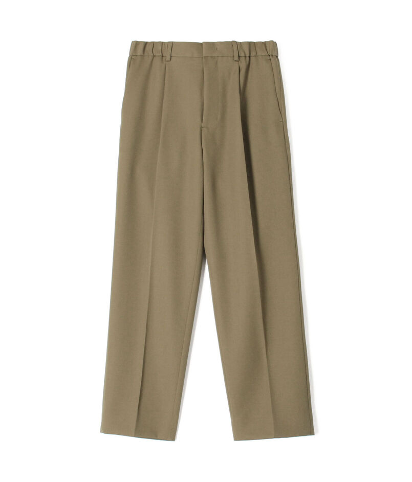 CABaN ウールギャバジン 1タックテーパードパンツ