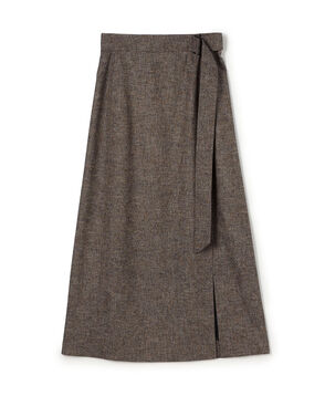シルクネップツイード マキシスカート
