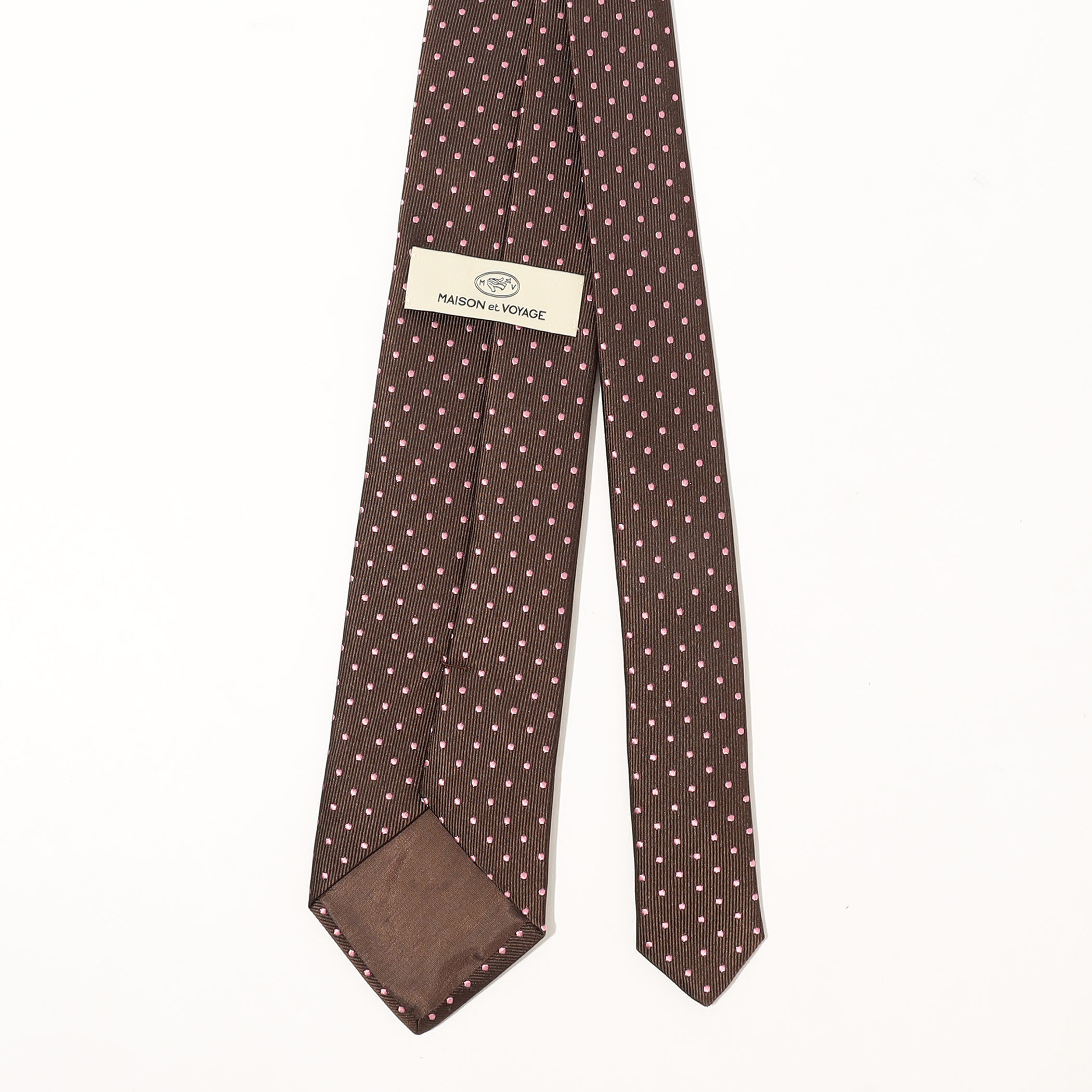 MAISON et VOYAGE シルクジャガード ドットネクタイ｜トゥモローランド