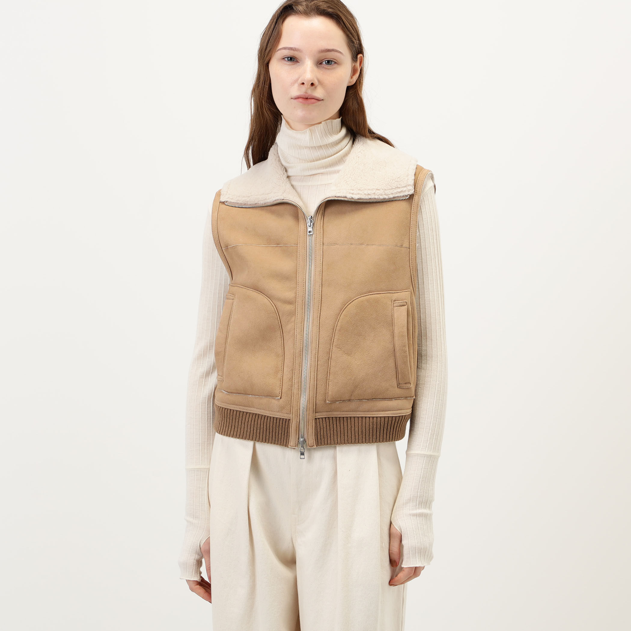 NICOLSON ニットコンビリバーシブルベスト｜トゥモローランド 公式サイト