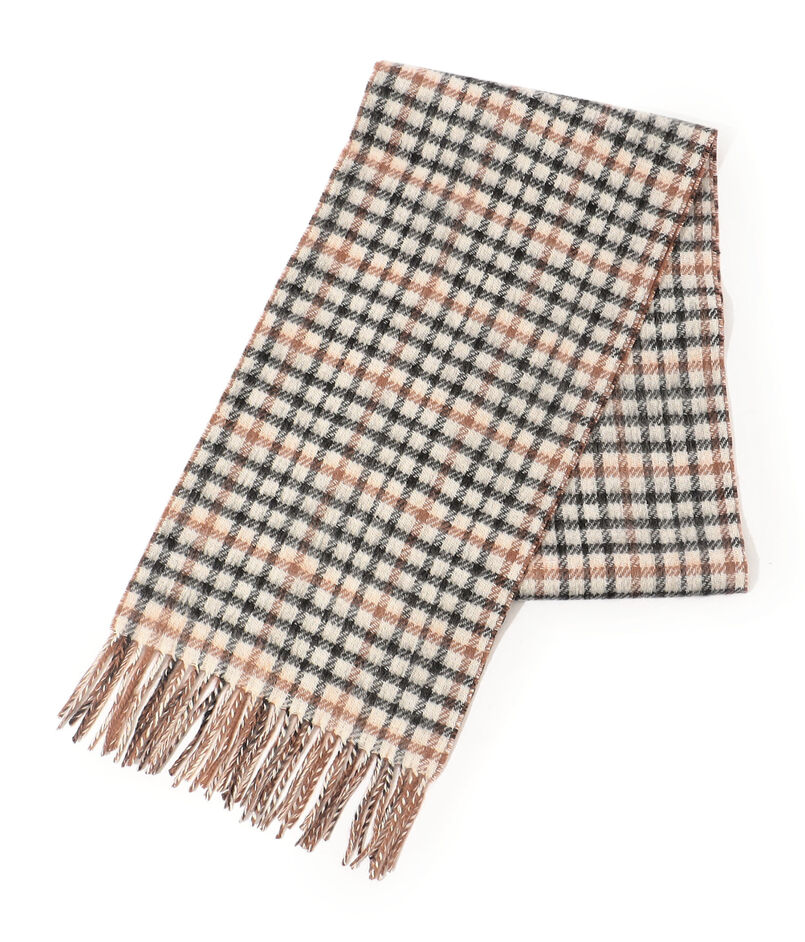 ■TOMORROWLAND カシミヤダブルフェイス チェック マフラー