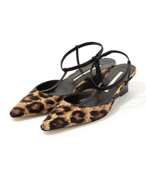 BRENTELLA LEOPARD ミュールパンプス