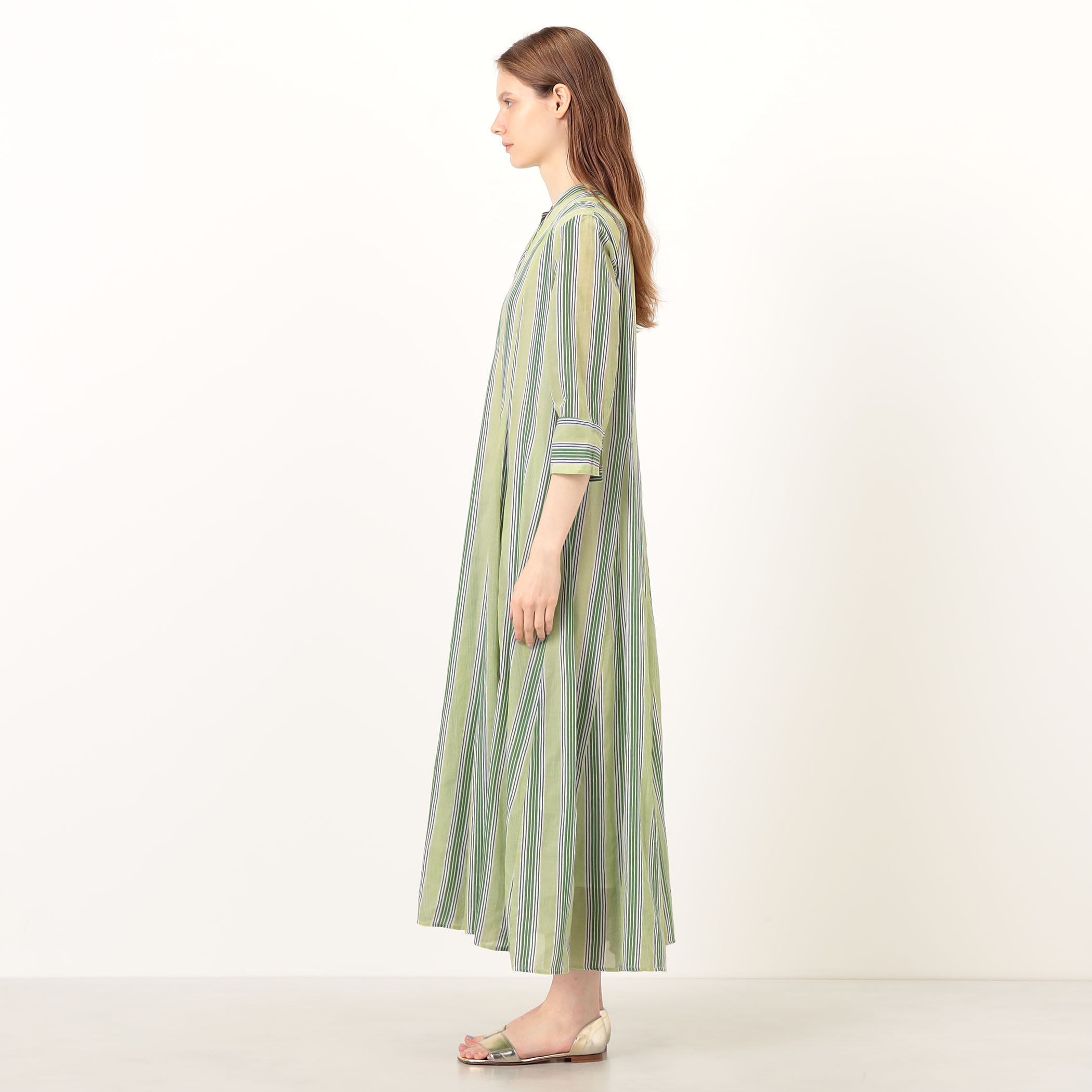 ne Quittez pas Cotton Voile Stripe ワンピース｜トゥモローランド