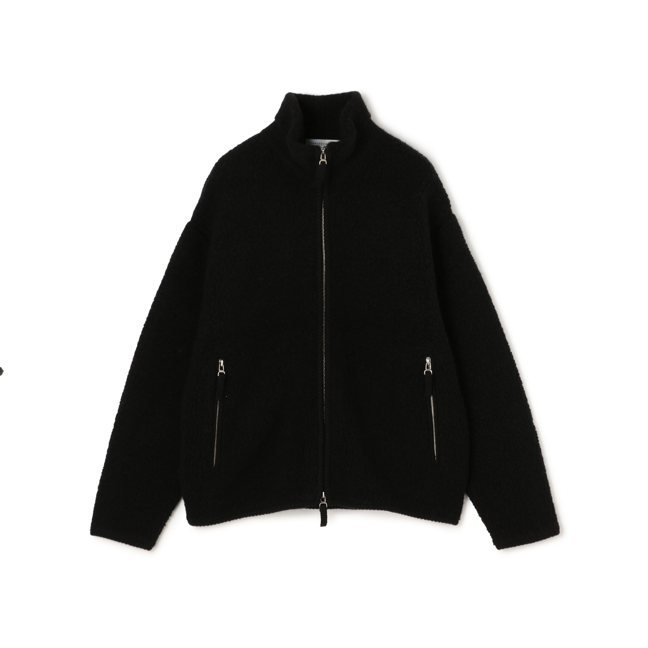 【新作】【美品】TOMORROWLAND collectionブルゾン TOMORROWLAND Tricot ウールカシミヤ パイルニット ジップアップ