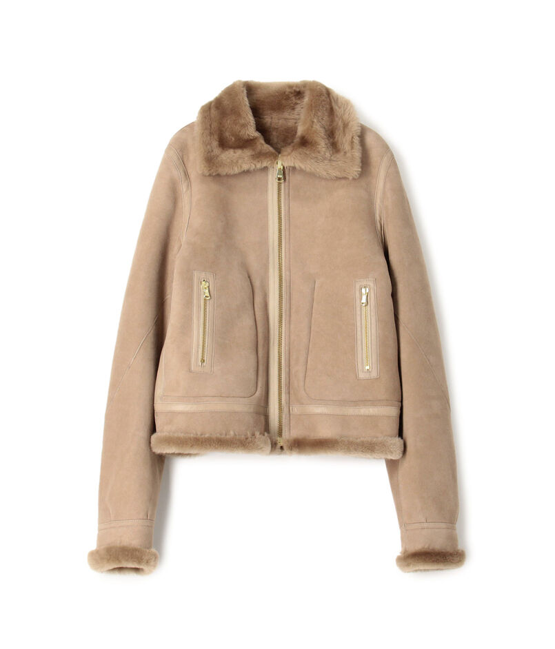 ラムレザー ムートンジャケット