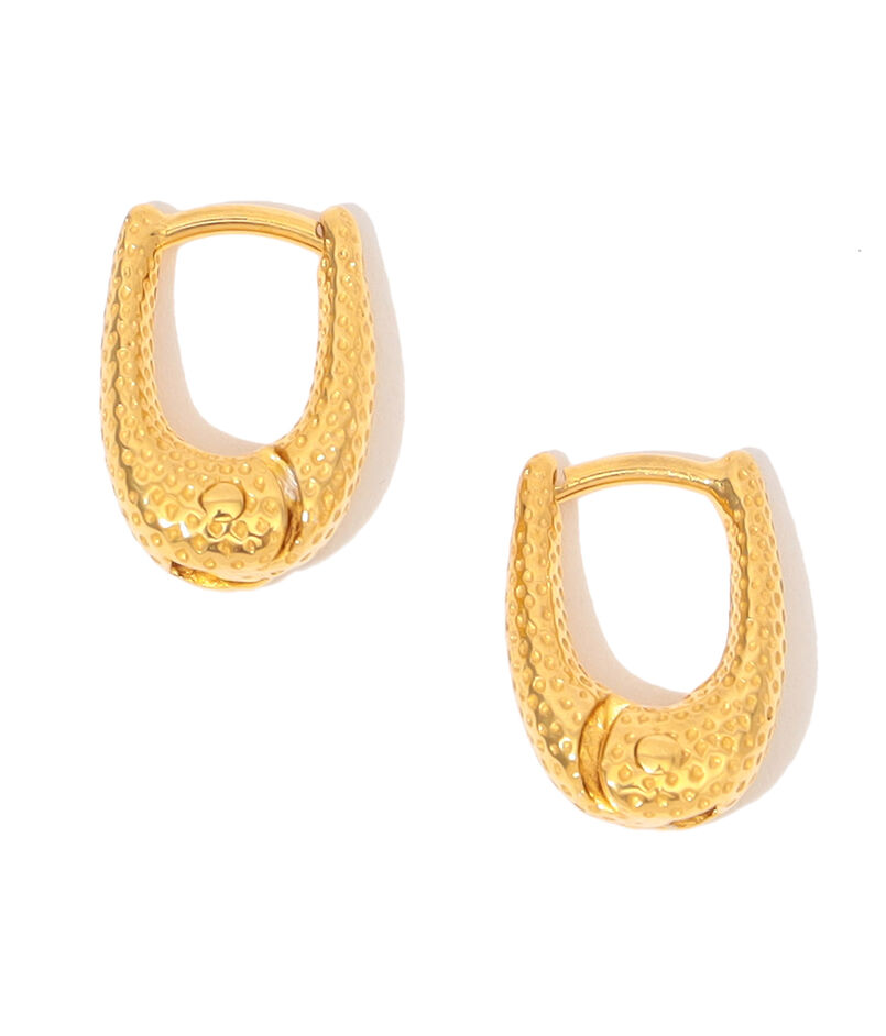 R.ALAGAN TINY DOT THIN HOOPS ピアス