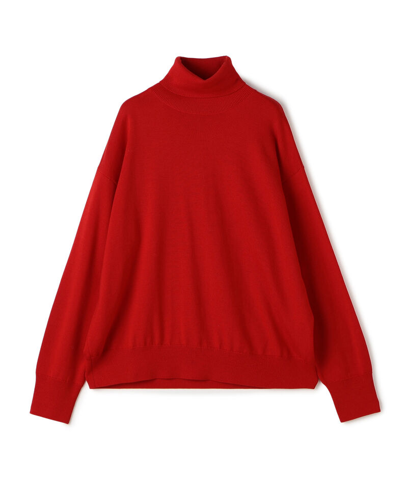 ウーステッドウール タートルネックプルオーバー