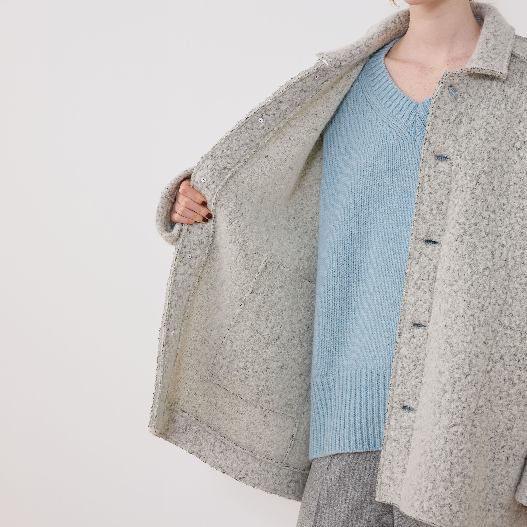 新品タグ付きTOMORROWLAND ボイルワッシャーラグランスリーブブルゾン セール】 ボイルワッシャー ラグランスリーブブルゾン （ブルゾン