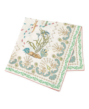 MANTERO 1902 CORAL GARDEN シルクスカーフ