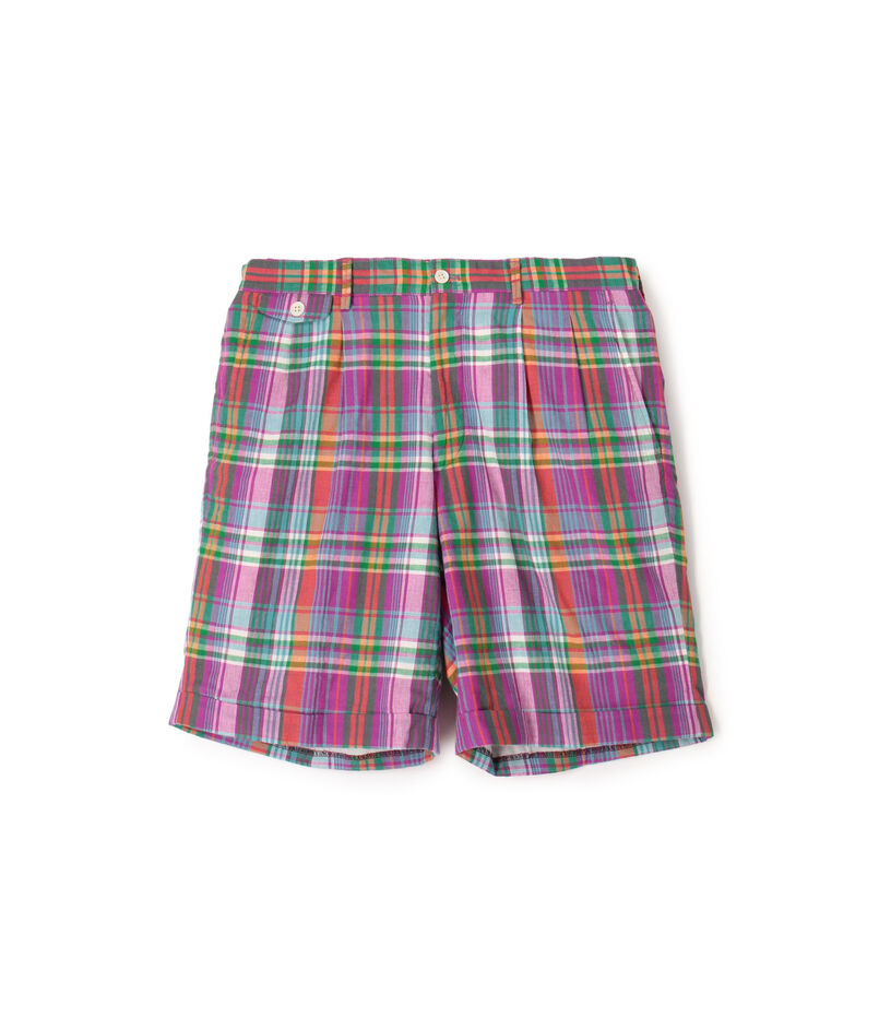 Mai Tai コットン インドマドラスショーツ