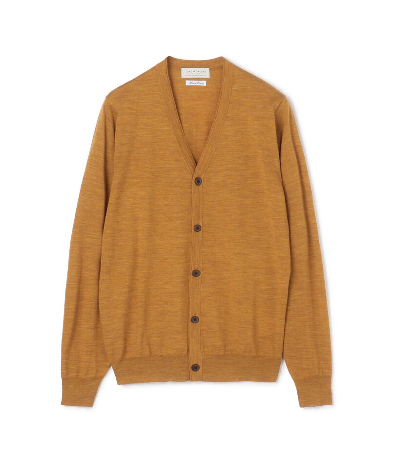TOMORROWLAND tricot スーパーファインメリノウール Vネックカーディガン S-WOOL
