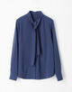 ポリエステルアムンゼン ボウタイブラウス