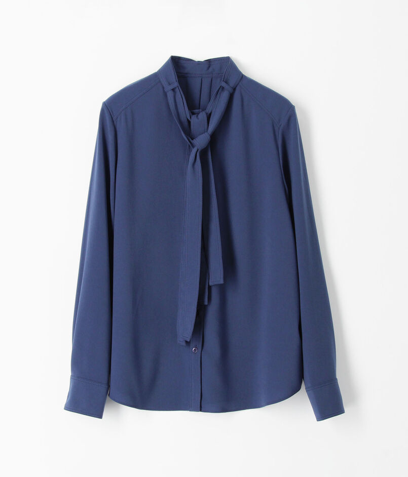 ポリエステルアムンゼン ボウタイブラウス