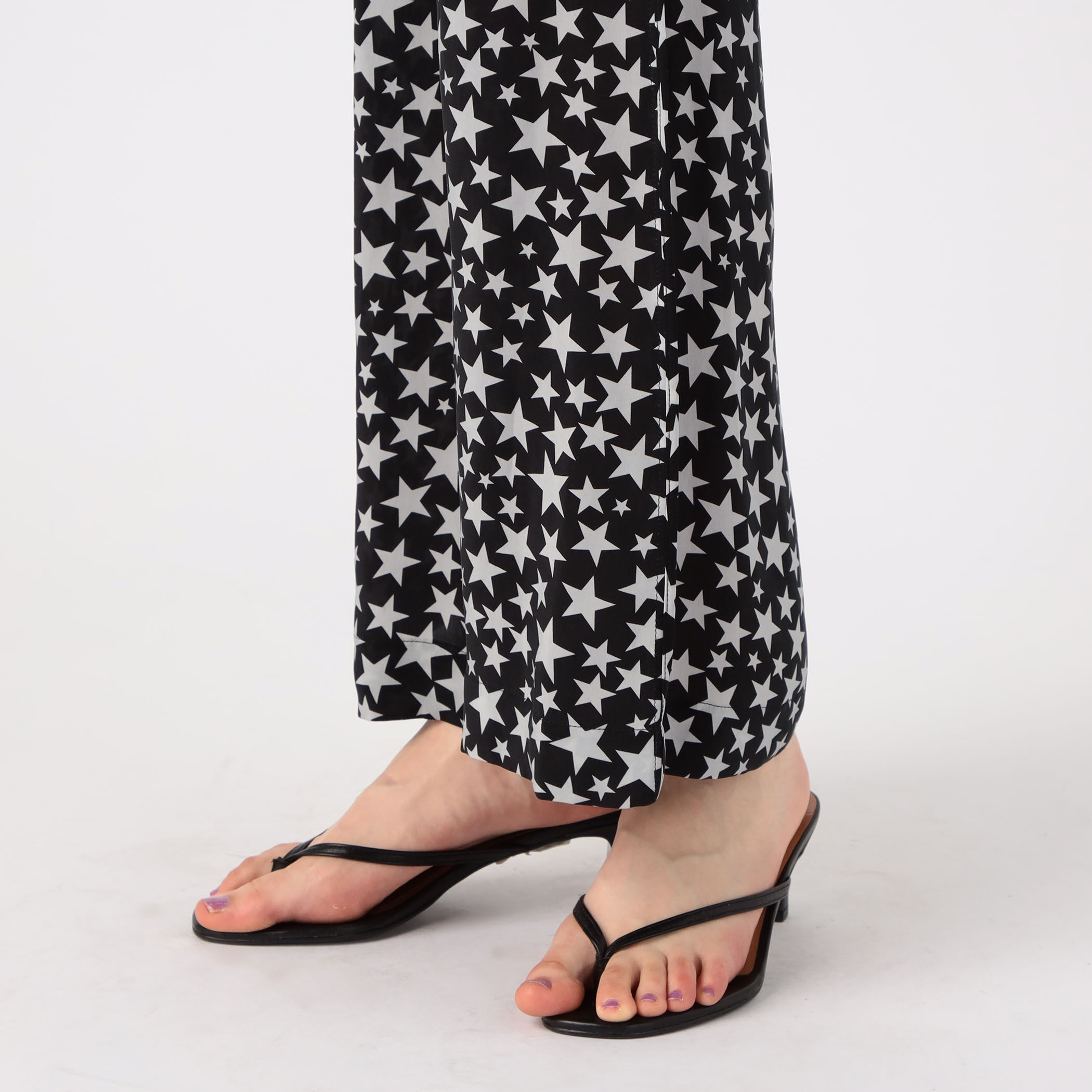 Acne Studios キュプラ スタープリントストレートパンツ