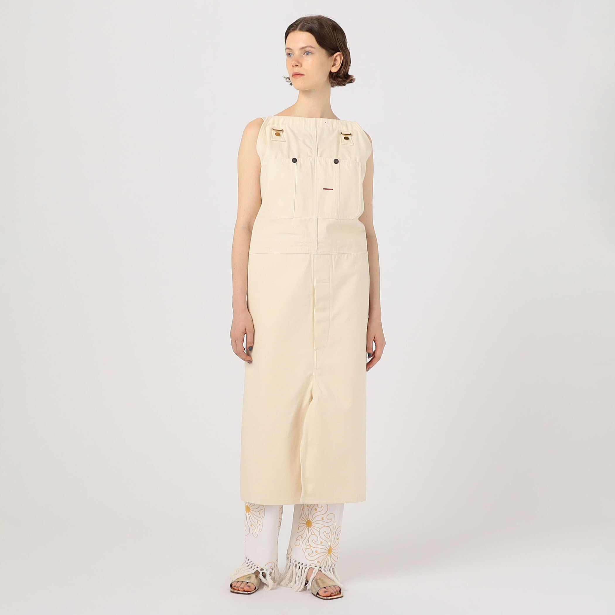 FUMIKA_UCHIDA DENIM OVERALL APRON｜トゥモローランド 公式通販