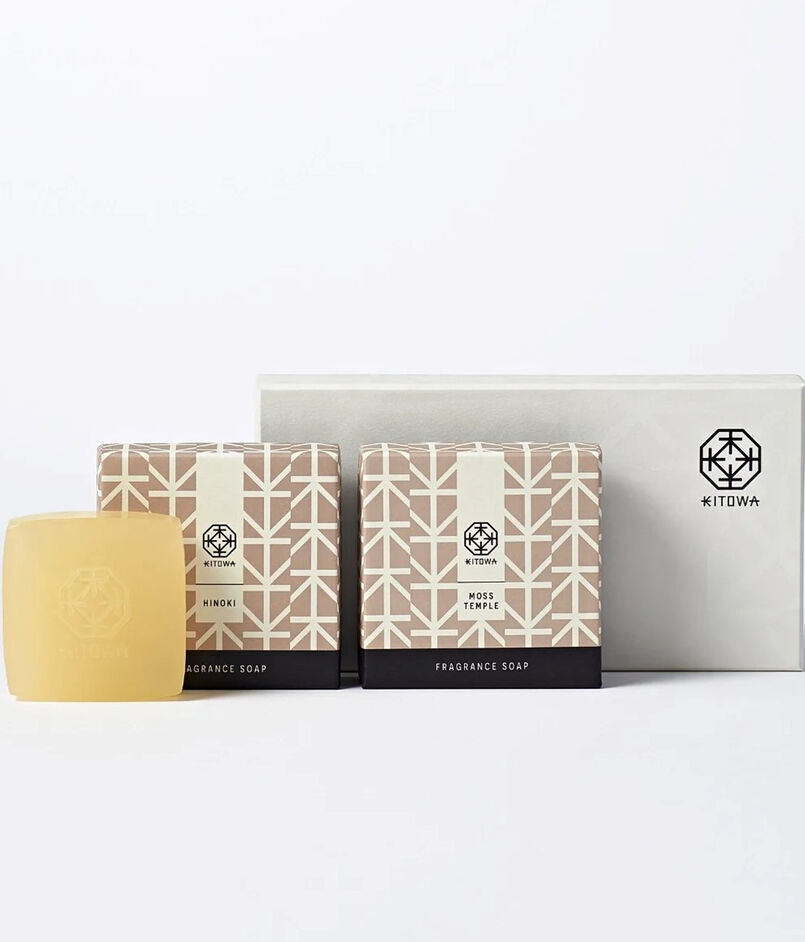 KITOWA フレグランスソープ ギフトセット（ヒノキ / モステンプル）