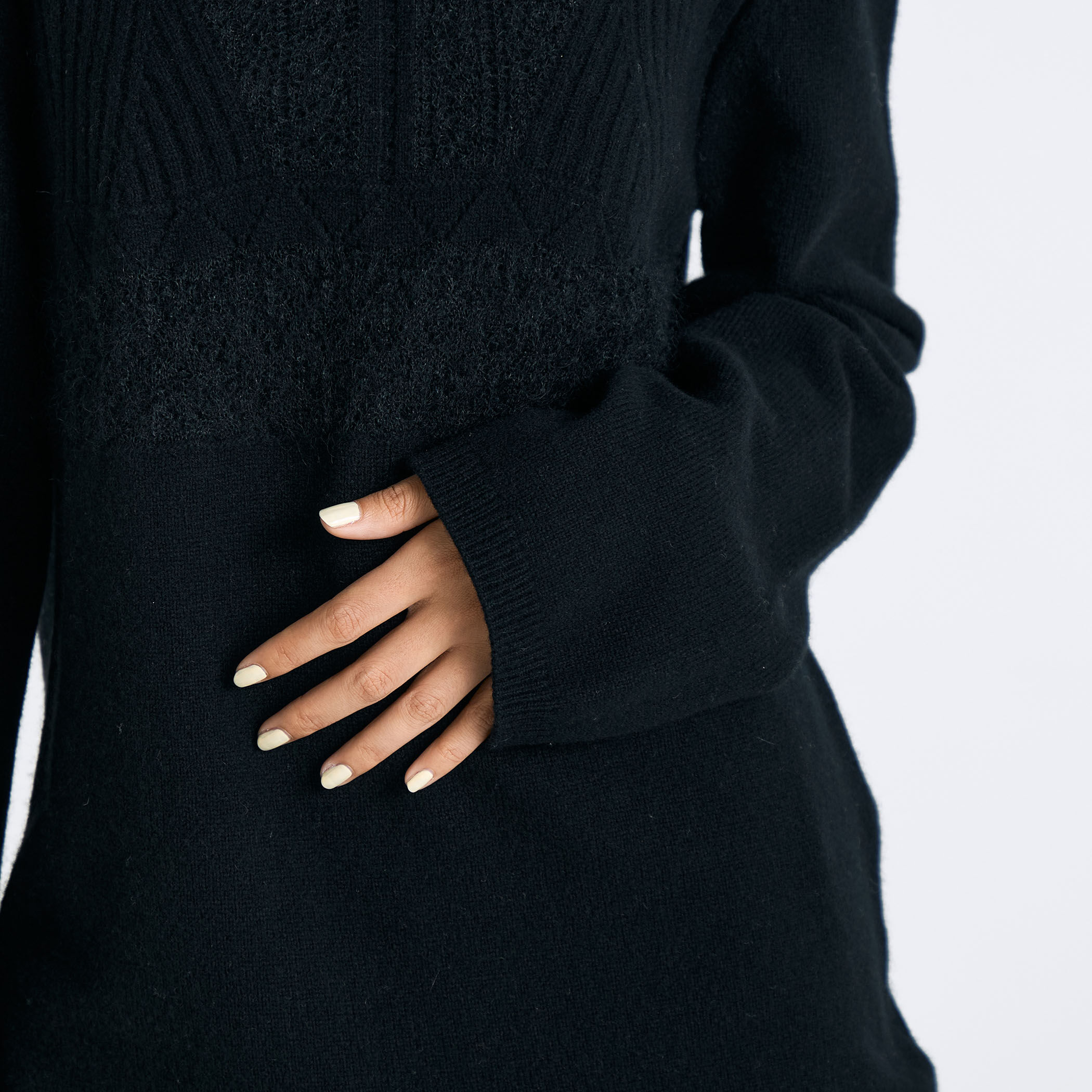 パッチワークレース クルーネックニット｜トゥモローランド 公式通販