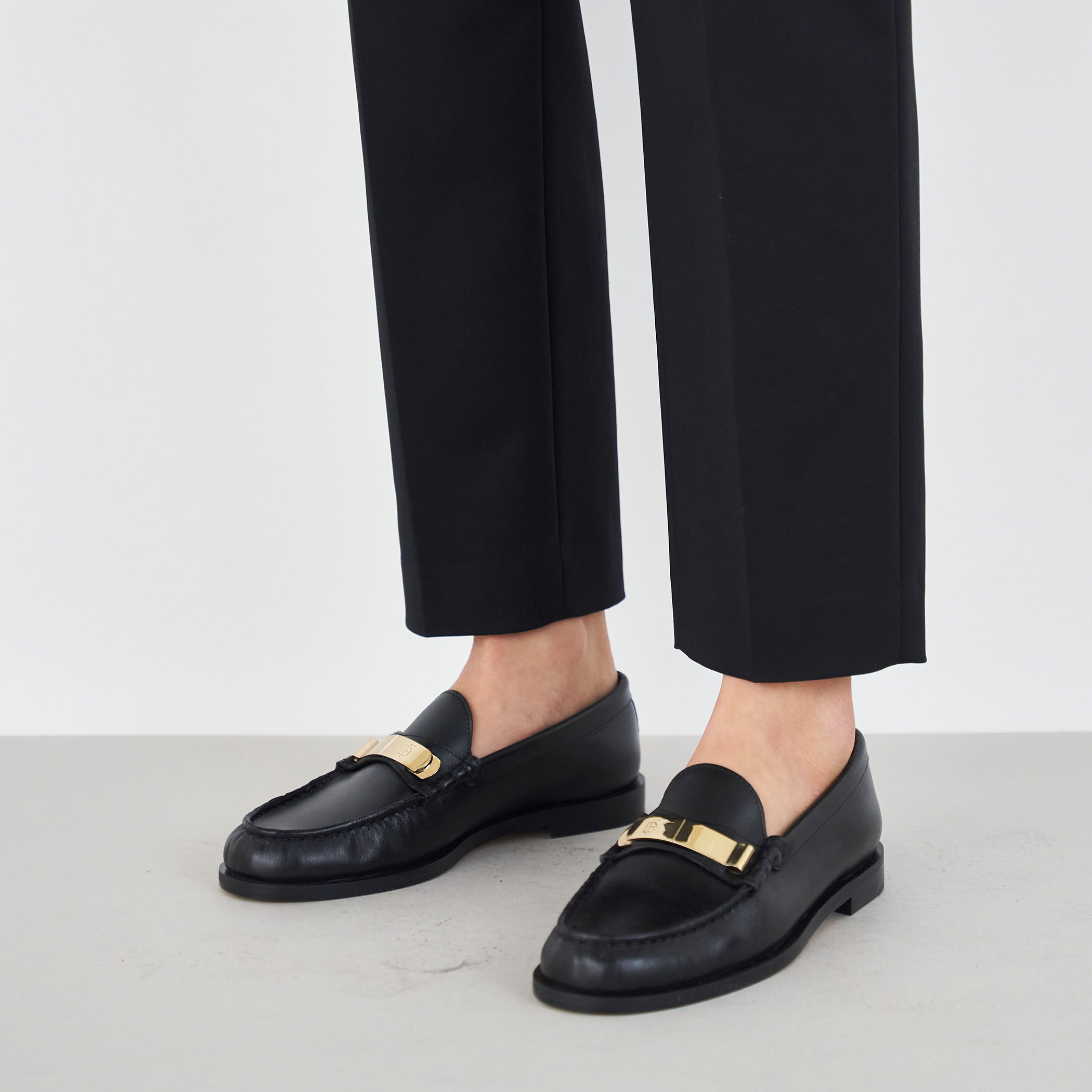 ハイカウントコットンストレッチ クロップドパンツ