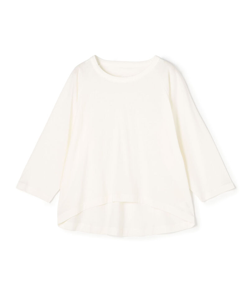 コットンリネンジャージー ラグランスリーブプルオーバー