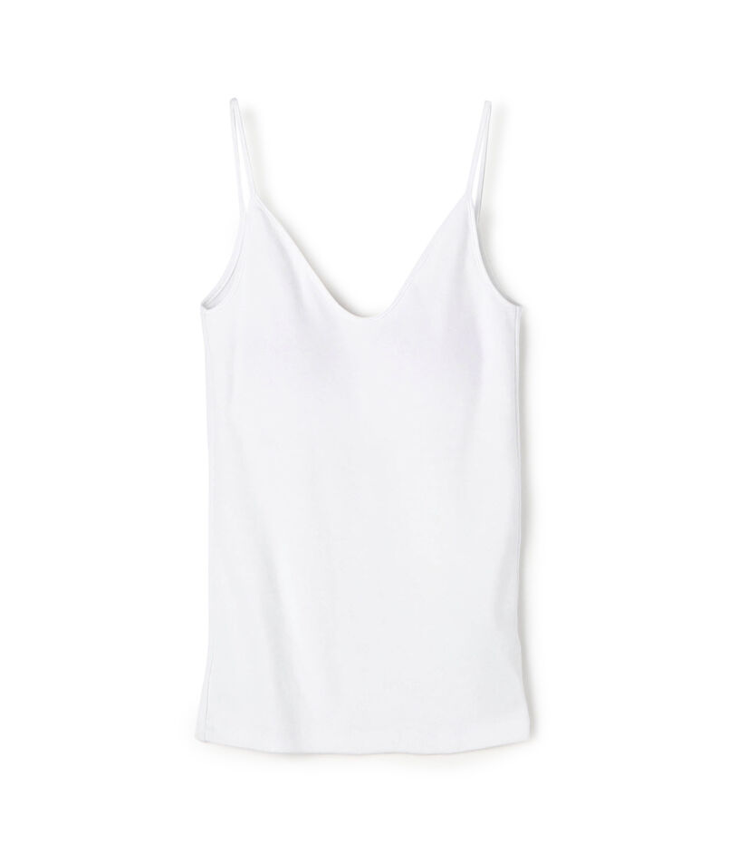 コットン フライスキャミソール