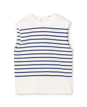 パネルボーダー ノースリーブプルオーバー