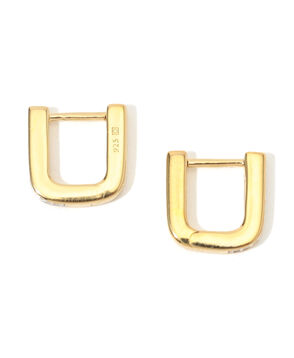 Otiumberg. Pave Edged Square フープピアス