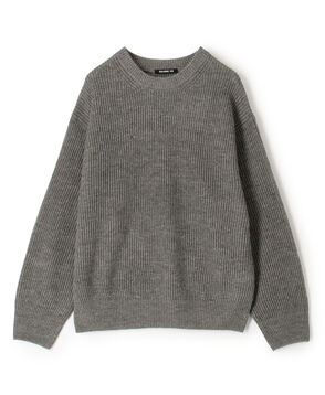 リネンフィッシャーマンズリブ クルーネックプルオーバー