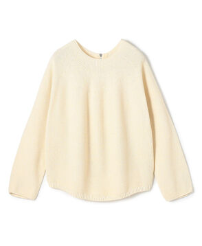 コットンカノコ バックジッププルオーバー