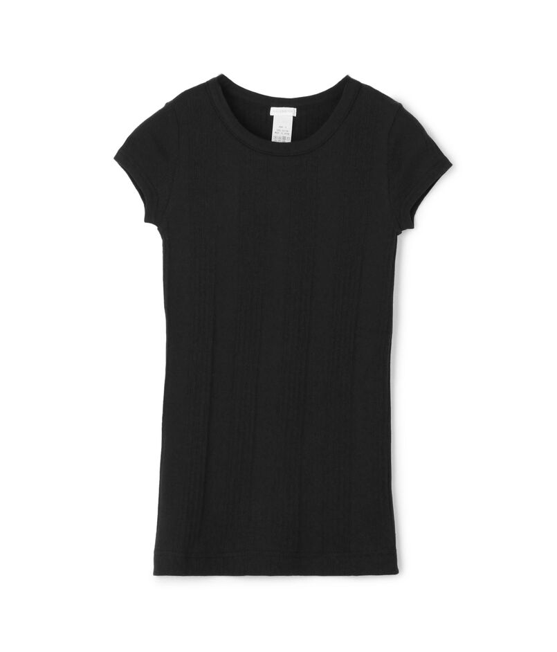 ランダムテレコリブ フレンチスリーブプルオーバー