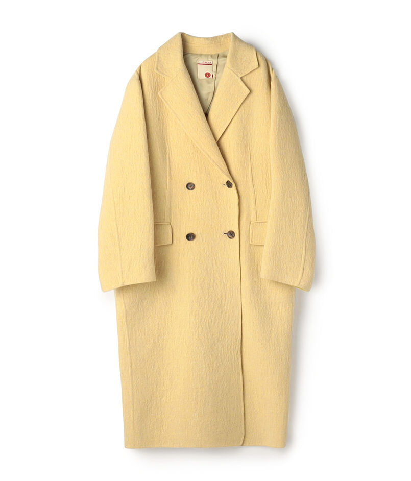 オートミールダブルフェイス リバーロングコート