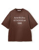 Acne Studios コットンリネン ロゴプリントTシャツ