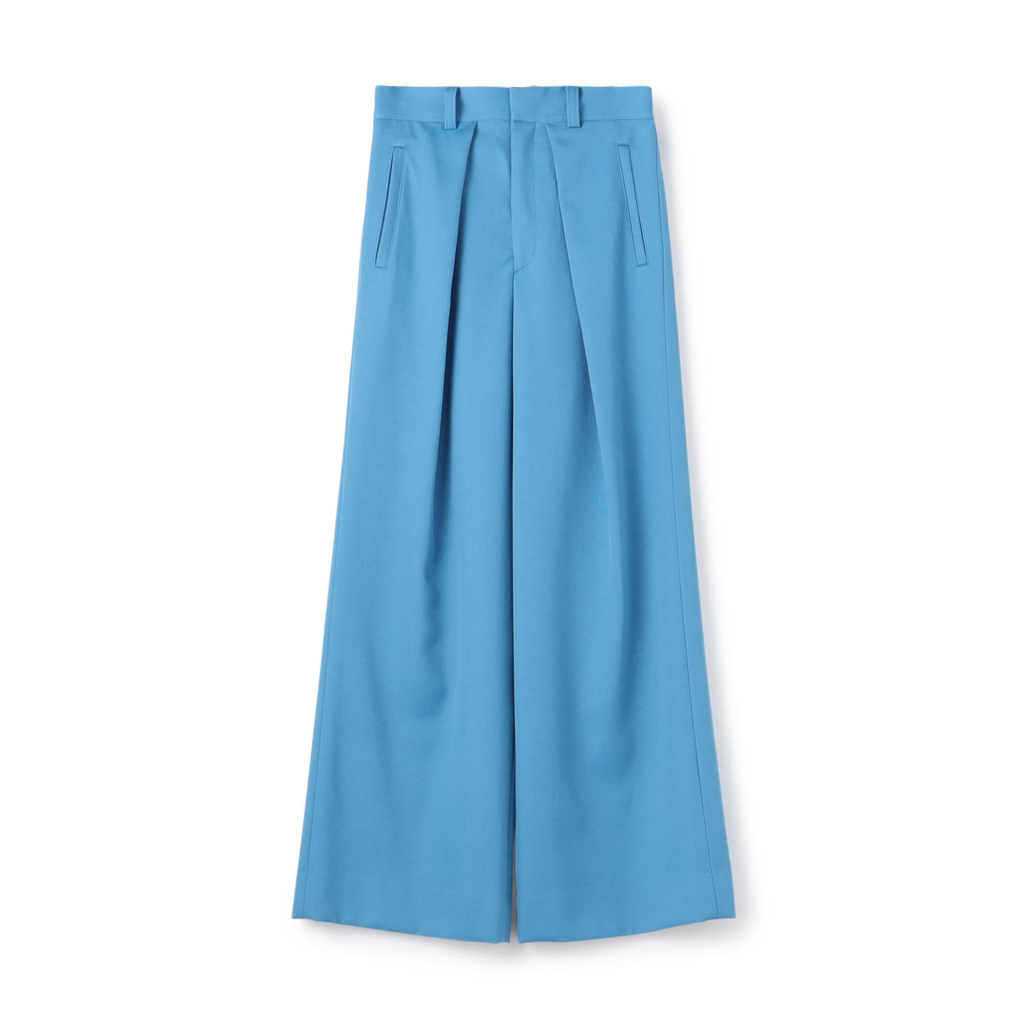 【Saint Laurent】キャビアウール ワイドパンツ トープ ワイドパンツ（キャビアウール） | Saint Laurent サンローラン