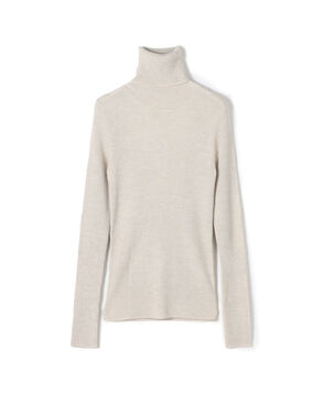 プルミエールウールリブ タートルネックプルオーバー