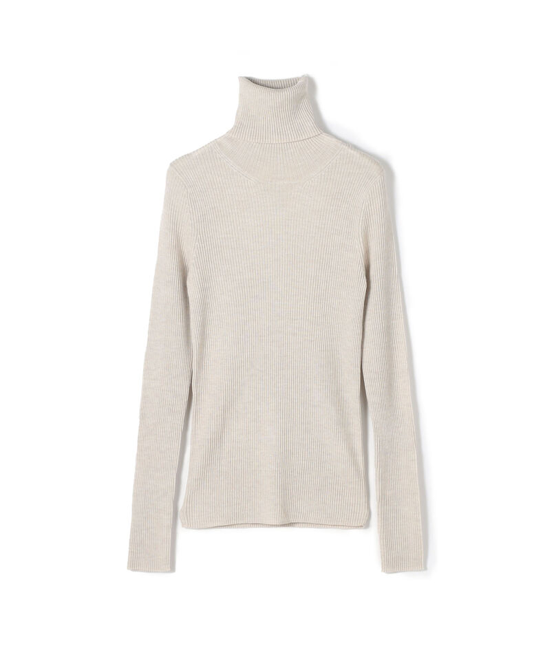 プルミエールウールリブ タートルネックプルオーバー