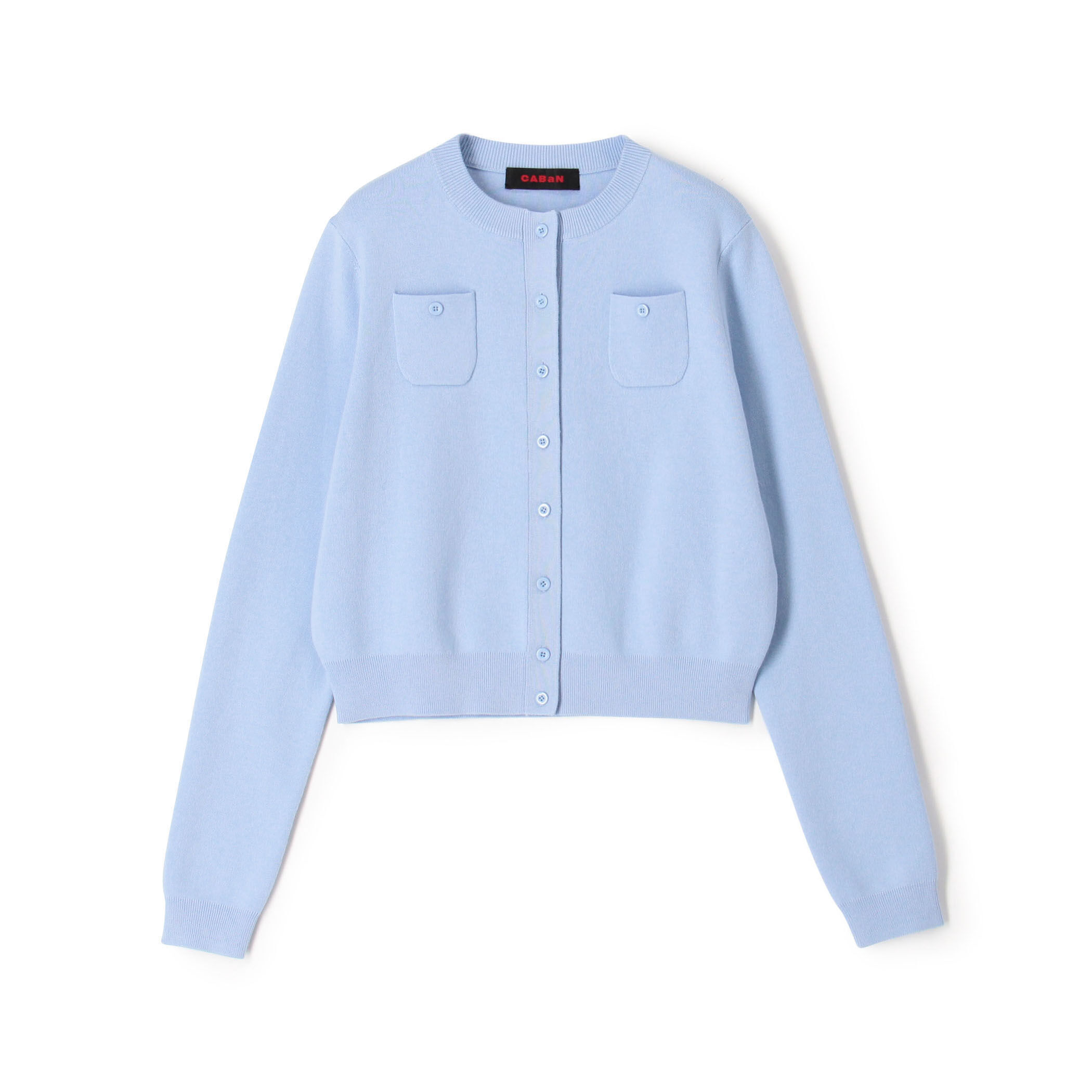 CABaN コットンカシミヤ クルーネックカーディガン　新品 CABaN カーディガン コットンカシミヤ クルーネックカーディガン