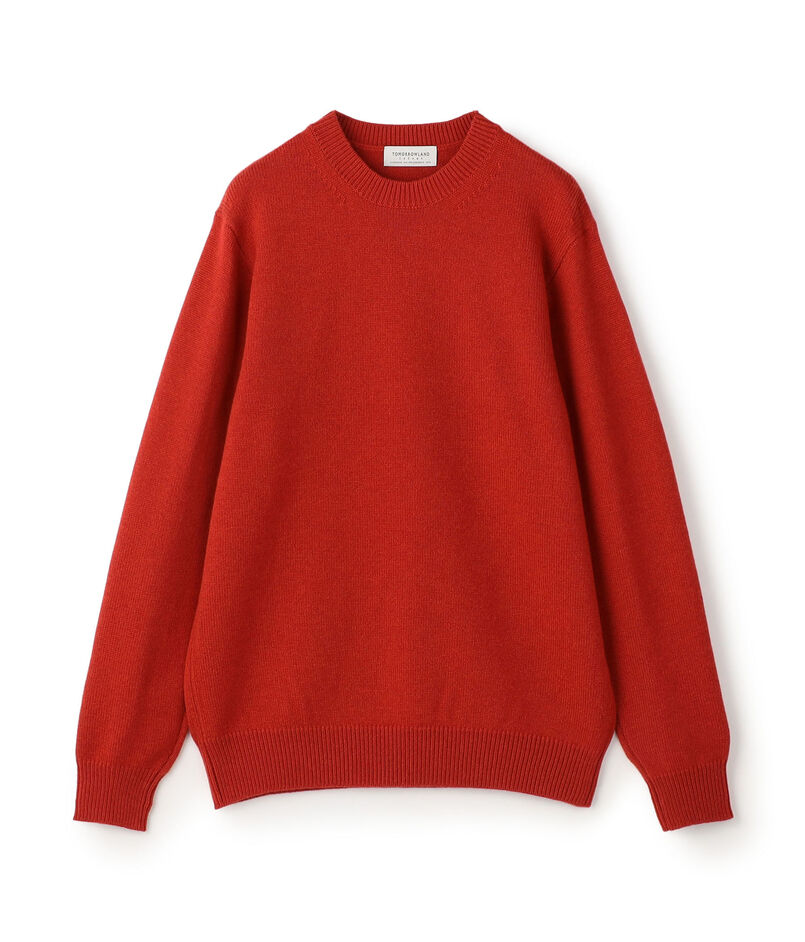 【WEB先行予約】TOMORROWLAND tricot ラムズウール クルーネックニット