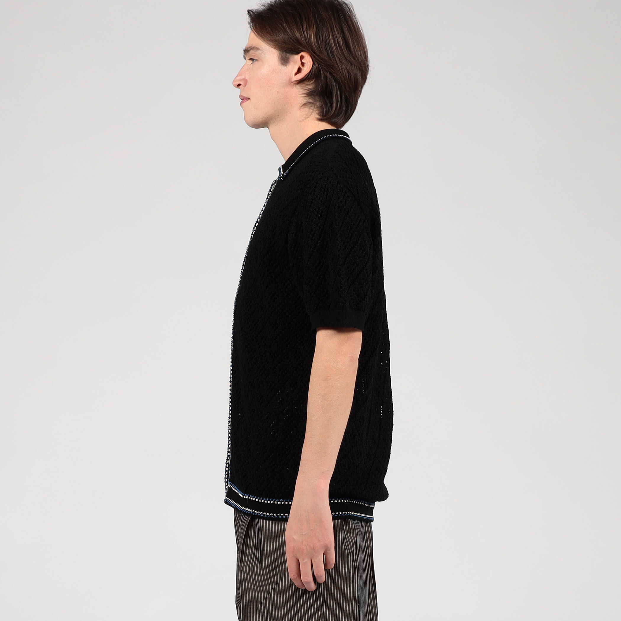 Raffa Molina コットン ニットポロ Sサイズ 別注】Raffa Molina コットン ニットシャツ｜トゥモローランド