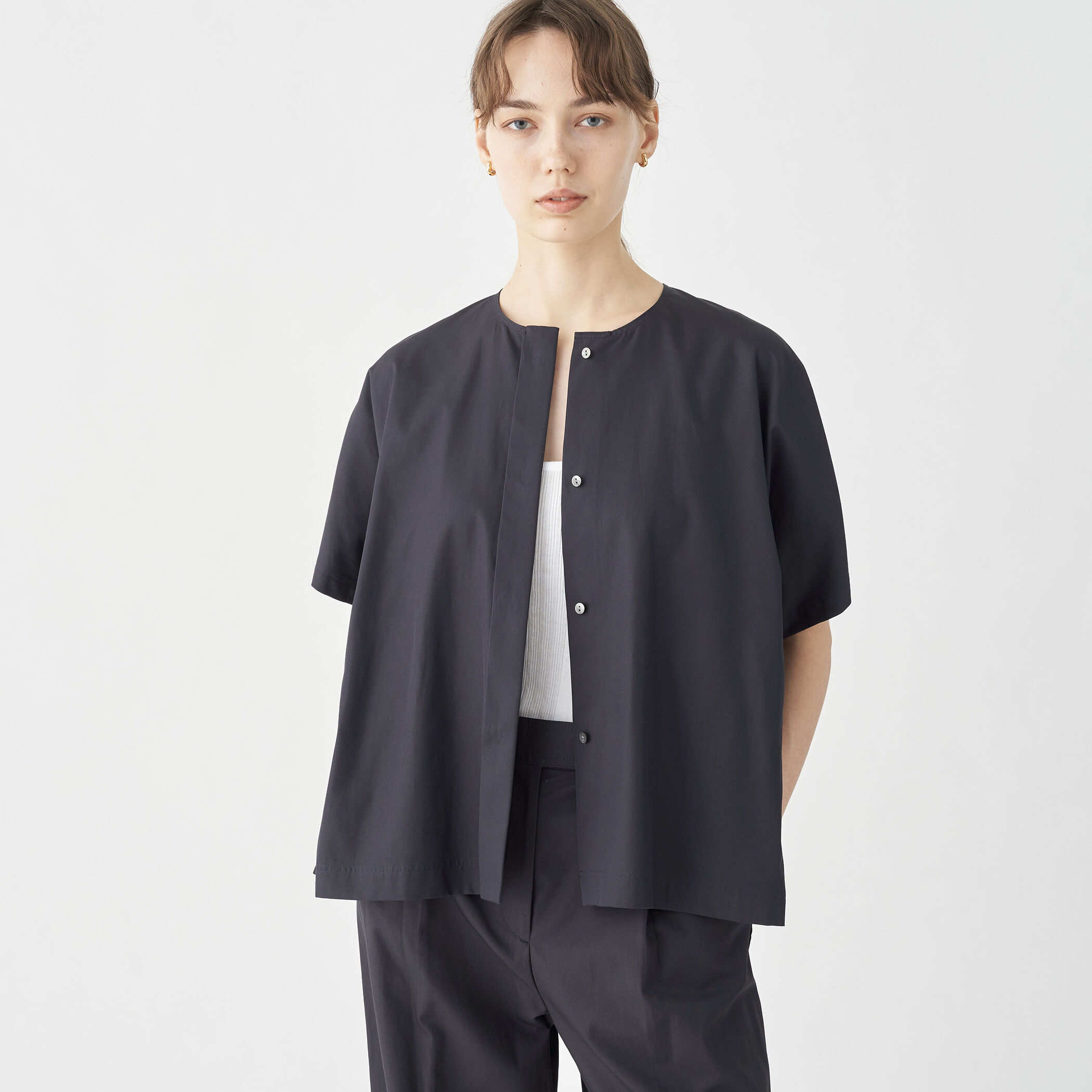 ヌキテパ トゥモローランド TIEREDFRILLED コットンシャツ 2025