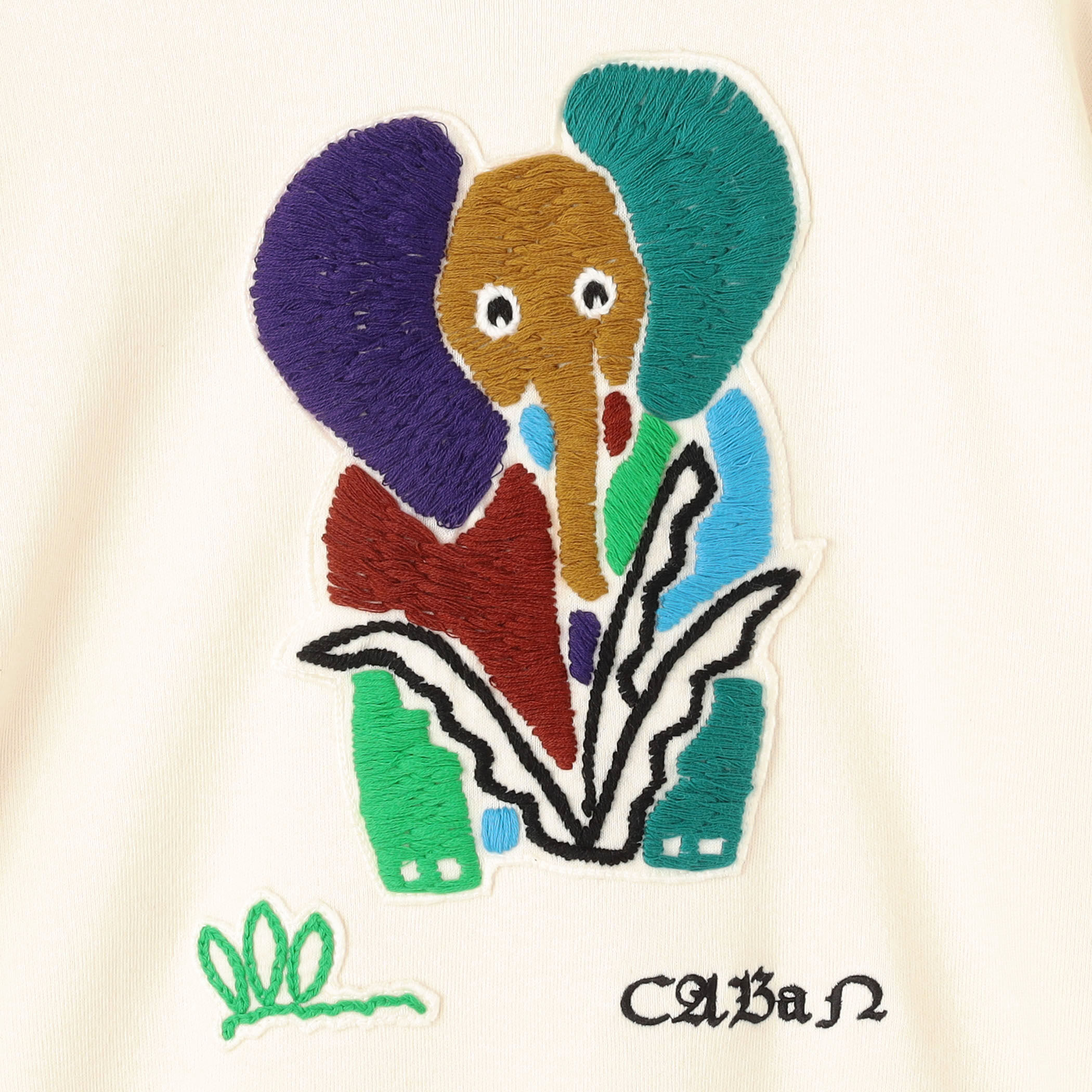 CABaN(キャバン) 22SS コットンカシミヤエンブロイダリークルーネックカーディガン 39-02-21-0200 ホワイト サイズ  F｜【公式】カインドオルオンライン ブランド古着・中古通販【kindal】
