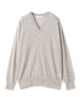 ウーステッドカシミヤ Vネックプルオーバー